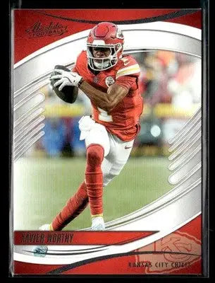 2025 Panini Absolute Xavier Worthy #13 Retail Kansas City Chiefs - Football Card Single