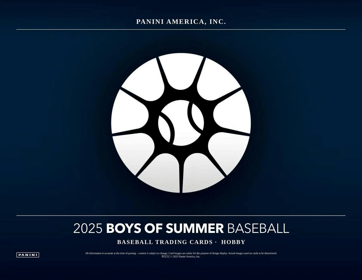 2025 Panini Boys of Summer Baseball Hobby Box | Columbia Sports Cards - Sports Card Hobby Boxes