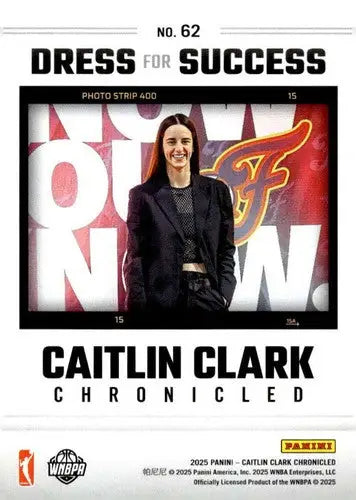 2025 Panini Caitlin Clark Chronicled #62 Caitlin Clark NM Near Mint Dre ID:83121 - Basketball Card Single