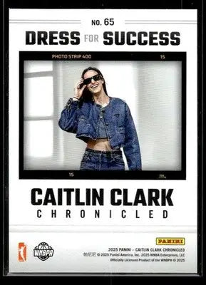 2025 Panini Caitlin Clark Chronicled Caitlin Clark #65 Holo Indiana Fever - Basketball Card Single