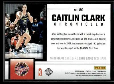 2025 Panini Caitlin Clark Chronicled Caitlin Clark #80 Indiana Fever - Basketball Card Single