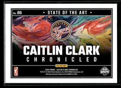 2025 Panini Caitlin Clark Chronicled Caitlin Clark #86 Indiana Fever - Basketball Card Single
