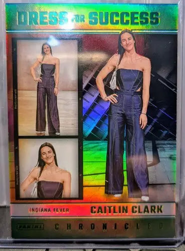 2025 Panini Caitlin Clark Chronicled Green Holo #66 Caitlin Clark NM Ne ID:83102