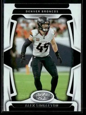 2025 Panini Certified Alex Singleton #30 Denver Broncos - Football Card Single