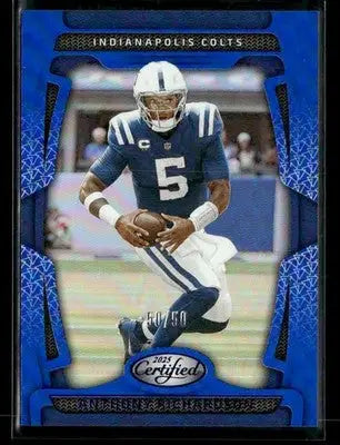 2025 Panini Certified Anthony Richardson #42 Mirror Blue SN #50/50 Colts - Football Card Single