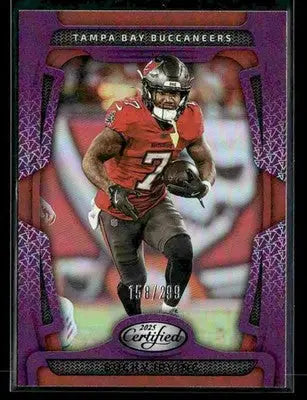 2025 Panini Certified Bucky Irving #92 Mirror Purple SN #/299 Buccaneers