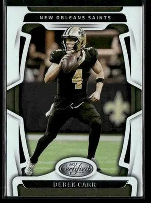 2025 Panini Certified Derek Carr #72 New Orleans Saints - Football Card Single