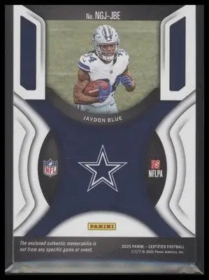 2025 Panini Certified Jaydon Blue #NGJ-JBE New Gen Jerseys Mirror Orange #/249 - Football Card Single