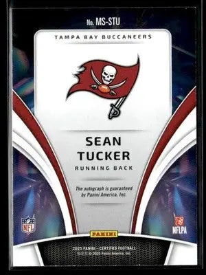2025 Panini Certified Sean Tucker #MS-STU Mirror Sigs Purple SN,AU #/125 - Football Card Single
