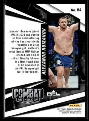 2025 Panini Combat Anthology Alexandr Romanov #84 PFL - UFC/MMA Card Single