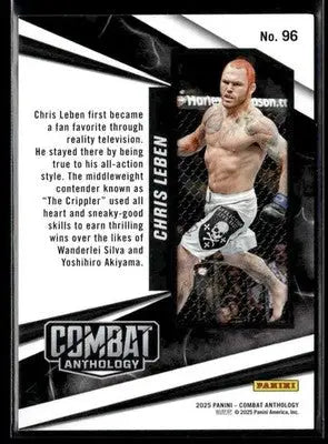 2025 Panini Combat Anthology Chris Leben #96 Red SN UFC - UFC/MMA Card Single