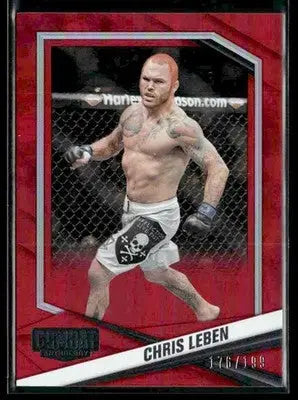 2025 Panini Combat Anthology Chris Leben #96 Red SN UFC - UFC/MMA Card Single