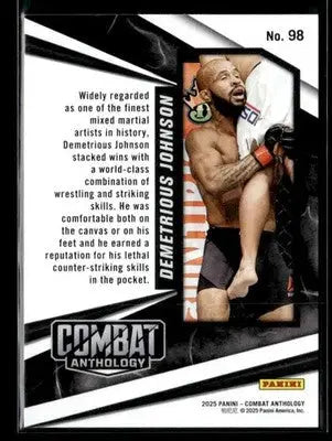 2025 Panini Combat Anthology Demetrious Johnson #98 UFC - UFC/MMA Card Single