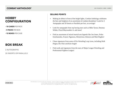 2025 Panini Combat Anthology Hobby Box | Columbia Sports Cards - Sports Card Hobby Boxes