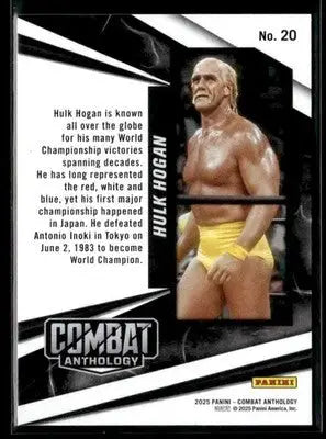 2025 Panini Combat Anthology Hulk Hogan #20 WWE - Other