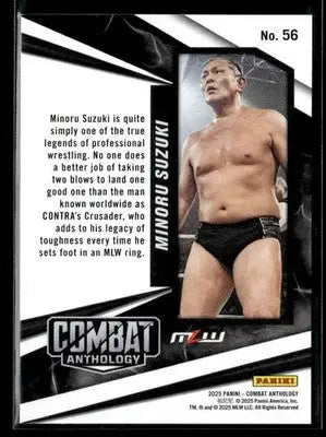 2025 Panini Combat Anthology Minoru Suzuki #56 NJPW - Other