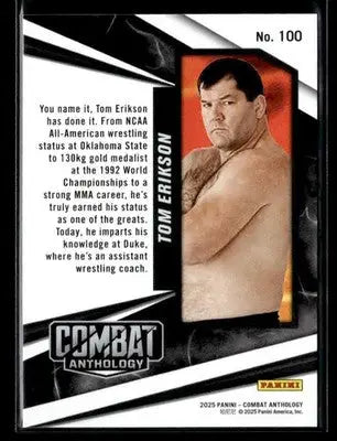 2025 Panini Combat Anthology Tom Erikson #100 PRIDE - UFC/MMA Card Single