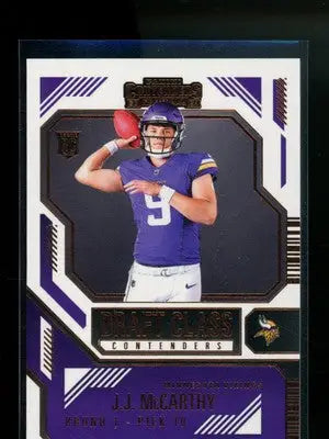 2025 Panini Contenders Draft Class J.J. McCarthy #No. 8 Bronze Football