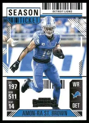 2025 Panini Contenders Football Amon-Ra St. Brown #33 Football - Football Card Single