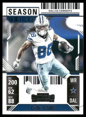 2025 Panini Contenders Football Ceedee Lamb #26 Football - Football Card Single