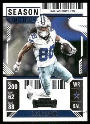2025 Panini Contenders Football CeeDee Lamb #26 Football - Football Card Single