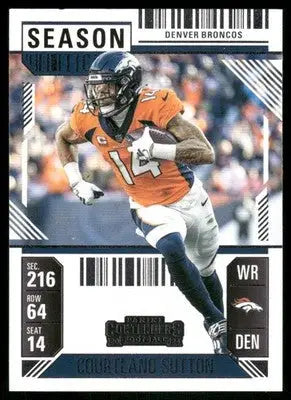 2025 Panini Contenders Football Courtland Sutton #28 Football - Football Card Single