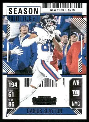 2025 Panini Contenders Football Darius Slayton #75 Football - Football Card Single