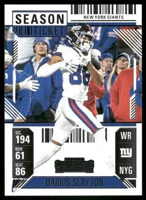 2025 Panini Contenders Football Darius Slayton #75 Football - Football Card Single