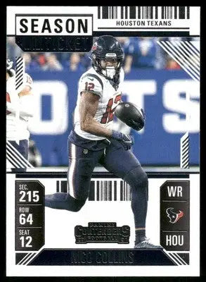 2025 Panini Contenders Football Nico Collins #41 Football