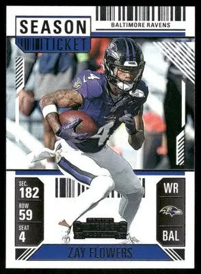 2025 Panini Contenders Football Zay Flowers #8 Football - Football Card Single