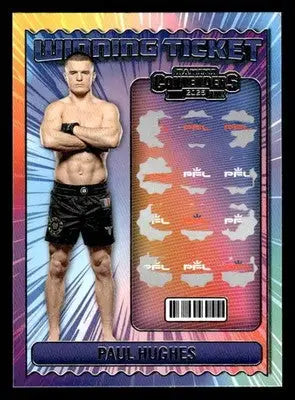 2025 Panini Contenders PFL #12 Paul Hughes Winning Ticket - Other