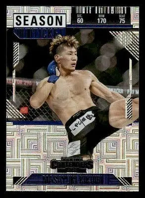 2025 Panini Contenders PFL #40 Masayuki Kikuiri Season Ticket Silver - Mixed Martial Arts Card Single