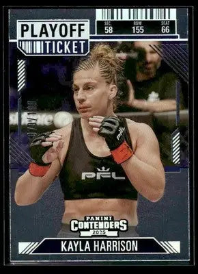 2025 Panini Contenders PFL #41 Kayla Harrison Playoff Ticket - UFC/MMA Card Single