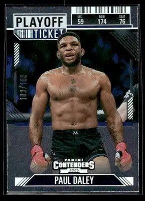 2025 Panini Contenders PFL #53 Paul Daley Playoff Ticket - Other