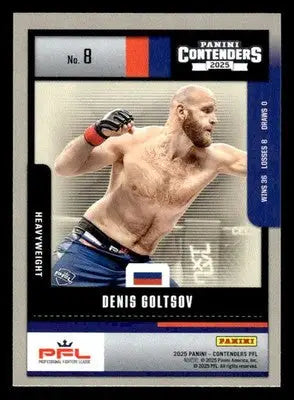 2025 Panini Contenders PFL #8 Denis Goltsov 2004 Throwback Blue - Other