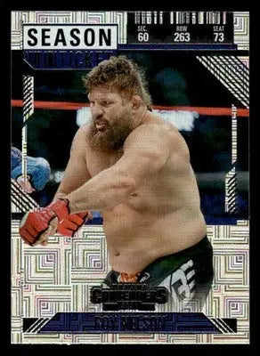 2025 Panini Contenders PFL #83 Roy Nelson Season Ticket Silver - Other