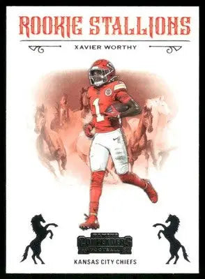 2025 Panini Contenders Rookie Stallions Xavier Worthy #No. 7 Football - Football Card Single