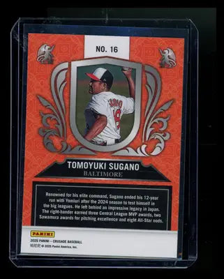 2025 Panini Crusade Baseball Tomoyuki Sugano #16 RC Baseball - Baseball Card Single
