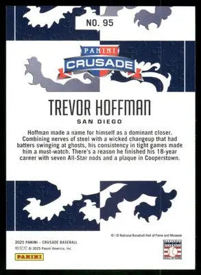 2025 Panini Crusade Baseball Trevor Hoffman #95 Gold Baseball - Baseball Card Single