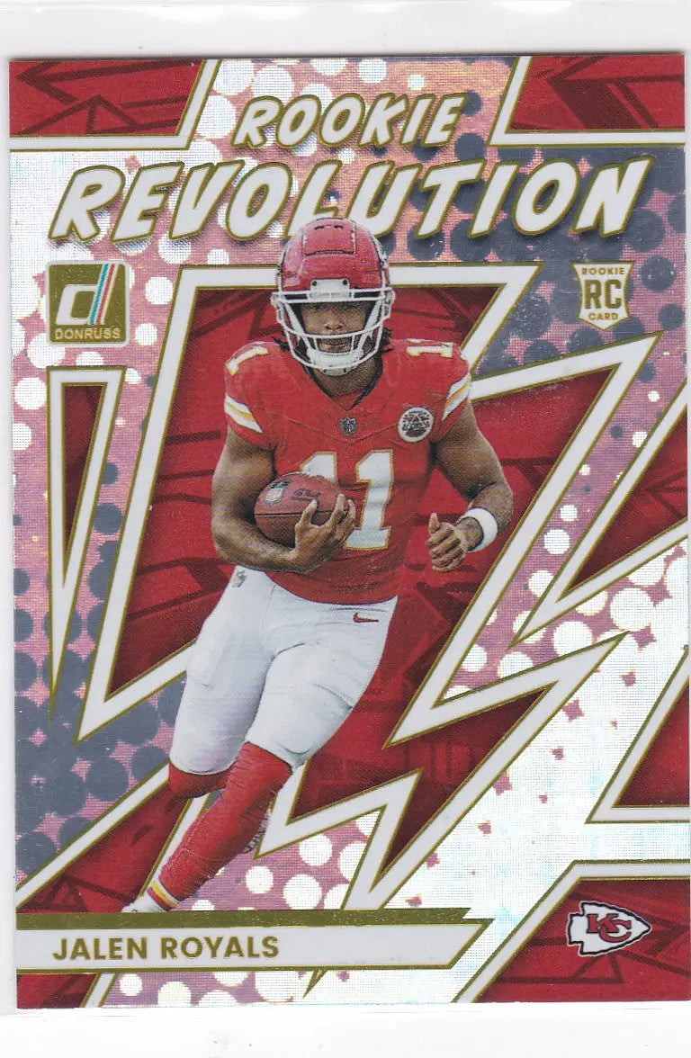 2025 Panini Donruss #12 Jalen Royals Rookie Revolution RC Kansas City Chiefs - Football Card Single