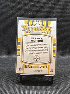 2025 PANINI DONRUSS #17 DERRICK HARMON RATED ROOKIE THROWBACK STEELERS RC - Football Card Single