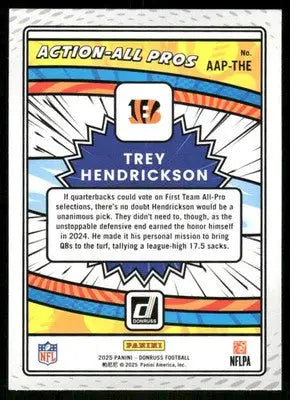2025 Panini Donruss Action All Pros Trey Hendrickson #AAP-THE Football - Football Card Single
