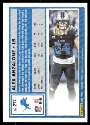 2025 Panini Donruss Alex Anzalone #277 Football - Football Card Single