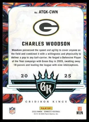 2025 Panini Donruss All-Time Gridiron Kings Charles Woodson #ATGK-CWN Football - Football Card Single