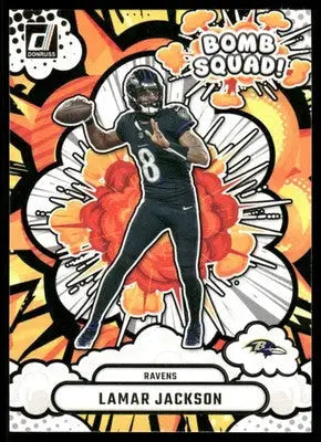 2025 Panini Donruss Bomb Squad Lamar Jackson #BS-LJN Football - Football Card Single