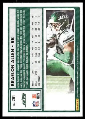 2025 Panini Donruss Braelon Allen #261 Football - Football Card Single