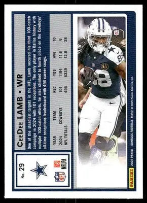2025 Panini Donruss CeeDee Lamb #29 Football - Football Card Single