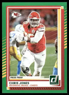 2025 Panini Donruss Chris Jones #106 Press Proof Football - Football Card Single