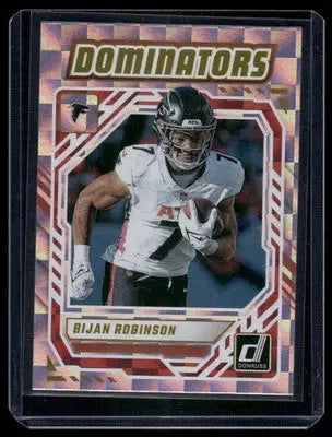 2025 Panini Donruss Dominators Bijan Robinson #DOM-BRN Football - Football Card Single
