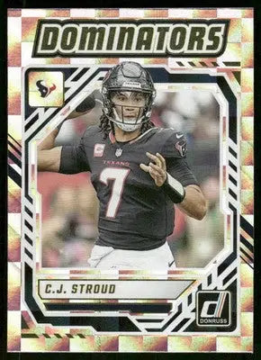 2025 Panini Donruss Dominators C.J. Stroud #DOM-CSD Football - Football Card Single